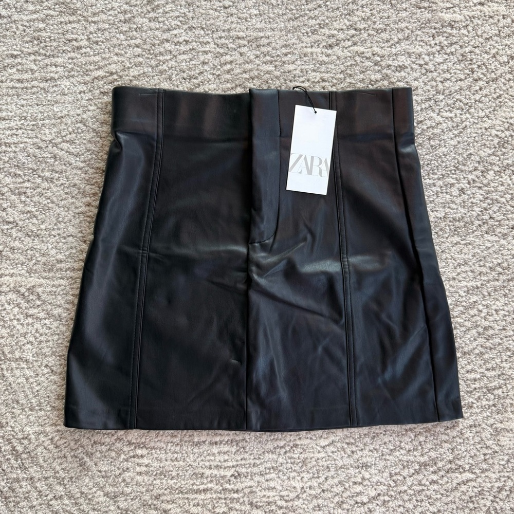 Zara Black Pencil Mini Skirt